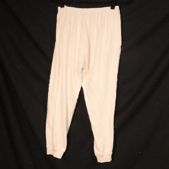 PJ MAMMA | large | Ivory Elastic Waist Tapered Sweatpants With Pockets - Picture 2 of 16